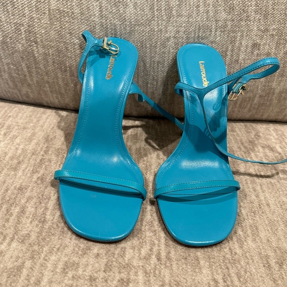 Larroude Heels in Aqua - Picture 4 of 5